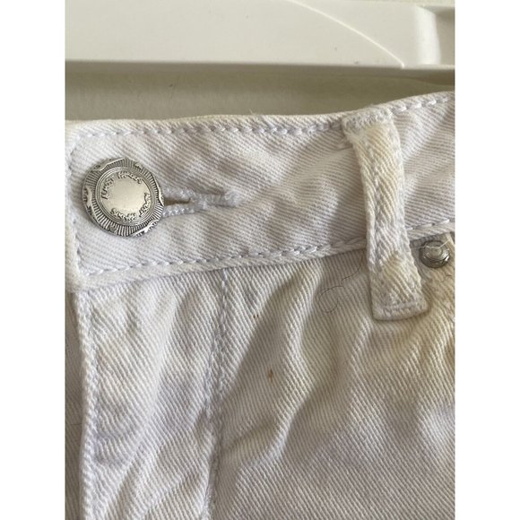 Almost Famous Womens White Shorts Distressed Size 5 READ DESCRIPTION - Picture 5 of 12
